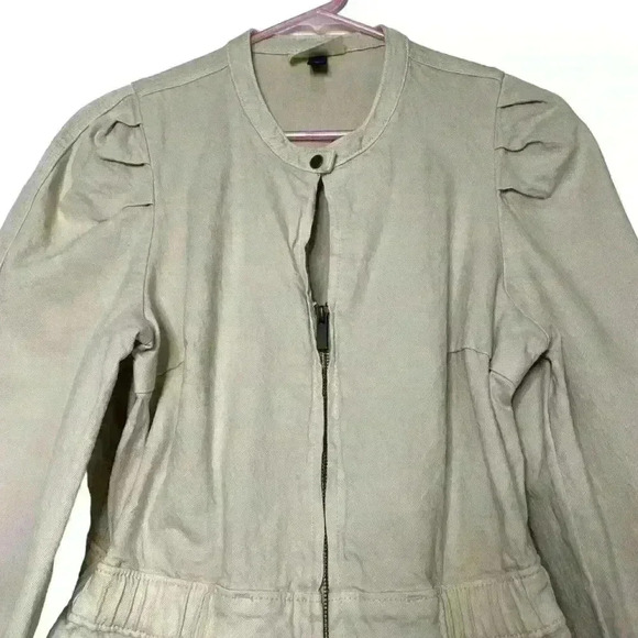 Universal thread winter white denim front zip versatile jacket or dress SZmedium - Picture 6 of 10